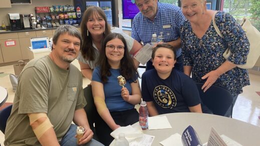 Inspired by her brother, 16-year-old Chara Quick donates blood for the first time