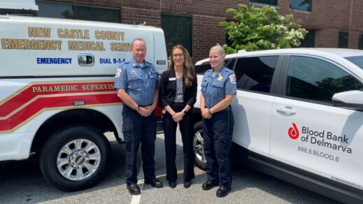 New Castle County EMS Assistant Chief Kelli Starr-Leach’s Work with Blood Bank of Delmarva Recognized