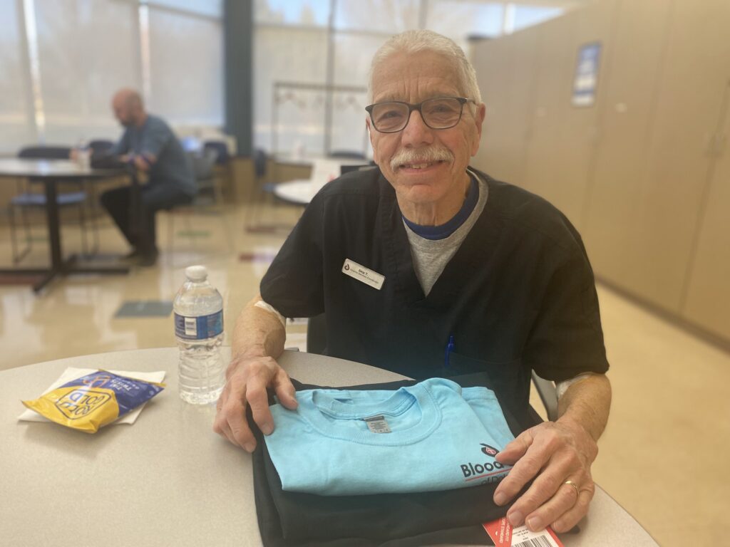 George “Skip” Tinsman’s blood donation journey began in 1971, shortly after returning from Vietnam.