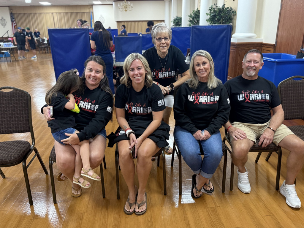 The Skrobot family at the BBD Claymont Fire Company Blood Drive