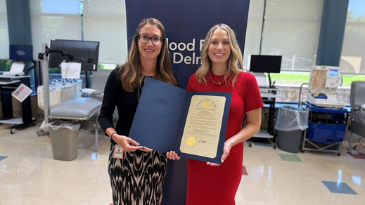 Delaware Governor Meyer and First Lady Dr. Lauren Meyer proclaim September 4 as State Blood Donation Day