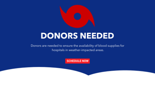 BLOOD BANK OF DELMARVA (BBD) ISSUES URGENT CALL FOR BLOOD DONORS AS SECOND MAJOR HURRICANE TARGETS SOUTHERN U.S.